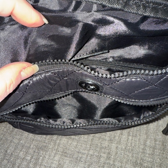 Joan & David Black Quilted Crossbody Bag - Picture 4 of 6